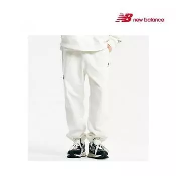 New Balance Half Club Uni Team Stacked Brushed Jogger Pants Nbmld42923 (64)Cream/80(M)