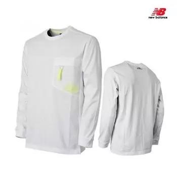 New Balance Half Club Uni Tripper Mesh Point Long Sleeve Tee Nbnda23013 10 White NBNDA2301310 white/95