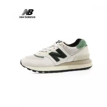 New Balance Half Club Unisex 574 Legacy White Green Size 220US4