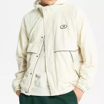 New Balance Half Club Universal New Boy Fleece Woven Jacket Cream Nbnad41913 64 90(S)
