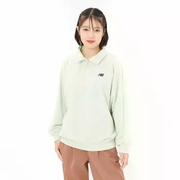 New Balance Half Zip Pullover Num Натуральный мятный Awt45704 Num S