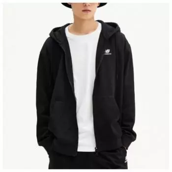 New Balance Hooded Zip Up Lqj Nbmde11013 19 Universal EsSential Small Logo Hoodie Zip Up Se Black series/105