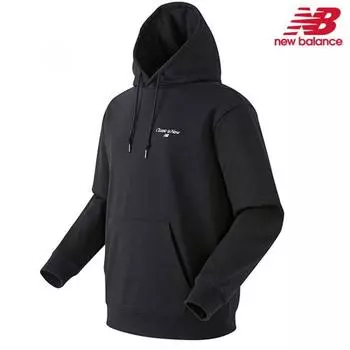 New Balance Hoodie Nbn0b13053 Bk Classic Common Hoodie 100/size