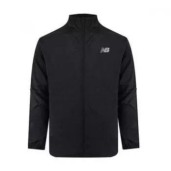 New Balance Impact Run Packable Windbreaker Jacket Black Amj2164 Bk AMJ2164BK:M (measurement 95)