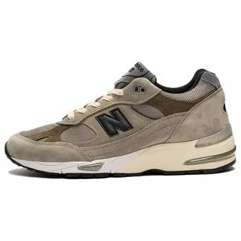 New Balance JJJJound x 991 Made in England Серые мужские кроссовки Cobblestone Covert-Green Black M991JJA 40.5