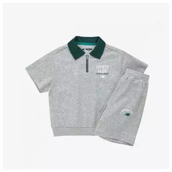 New Balance Kids Essential Collar Color Setup Nk9yf2104u (AC)Melange Gray/110