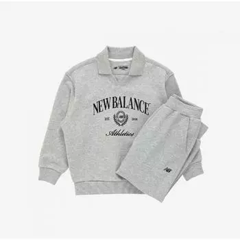 New Balance Kids Essential Collar Variant Sweat Set Up B1 Nk9yf1102u Ac 1.NK9YF1102U AC/100