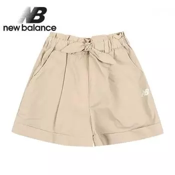 New Balance Kids Girls Waist Point Shorts Light Beige 110