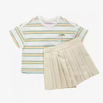 New Balance Kids Holiday Stripe с коротким рукавом Set Up B1 Nk9yf2302g 36 88 NK9YF2302G 36/110
