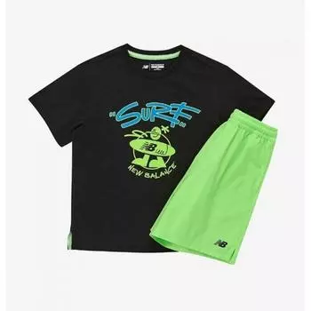 New Balance Kids Neon Point Short Sleeve Set B1 Nk9yf2404u 40 80 Ch NK9YF2404U 40 110