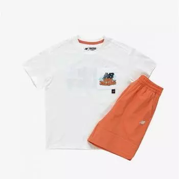 New Balance Kids Pattern Short Sleeve Tee 4 Part Pants Set Up B1 Nk9yf2702u 80 Bm 1.NK9YF2702U 80 100