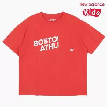 New Balance Kids Pocket Lettering Short Sleeve Tee Nk9efb203u 20 Short Sleeve Tee 100/size