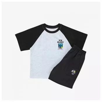 New Balance Kids Rider Иллюстрация Point с коротким рукавом (19)Black/100