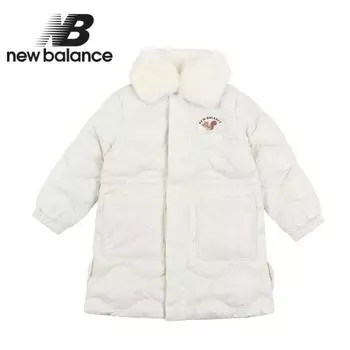 New Balance Kids Tree Collar Detachable Quilting Down Jacket Ivory 110