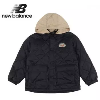 New Balance Kids Tree Hooded Quilting Jacket Black 100