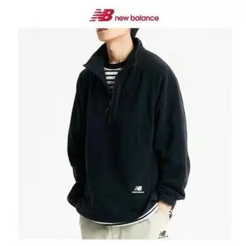 New Balance Короткая шерстяная флисовая куртка с застежкой-молнией на половину длины Nbncd42913 19 90(S)