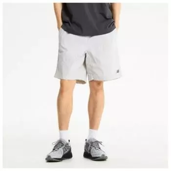 New Balance Kqj Nbnve21023 16 Uni Ess Heritage Woven Shorts Part 4.5 Gray series/75