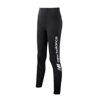 New Balance Леггинсы с завышенной талией и надписью W black (65)