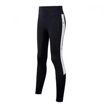 New Balance Леггинсы W с высокой талией и буквенным принтом Water black (70)