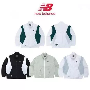 New Balance Легкая утепленная куртка Uni Color Block Nbnad22413 white/100 (L)