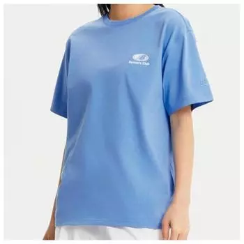 New Balance M Short Sleeve Tee Nqj Nbnee22423 51 Uni Runners Club Graphic Short Sleeve Tee Blue series/100