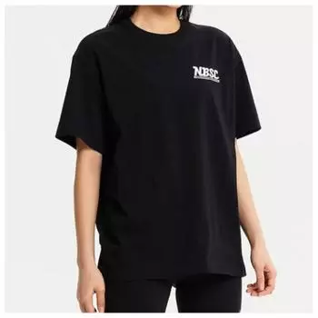 New Balance M Short Sleeve Tee Nqj Nbnee22543 19 Uni NbSc Lettering Short Sleeve Tee S Black series/100