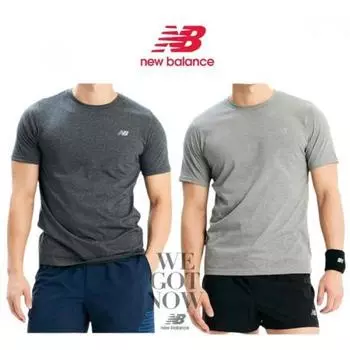 New Balance Maraton Health Performance Short Sleeve Tee Standard Fit Grey/90(S)