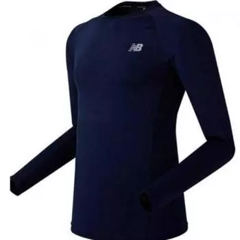 New Balance Mt73036 Challenge Long Sleeve Tee Nbnd82a621 Navy (95)