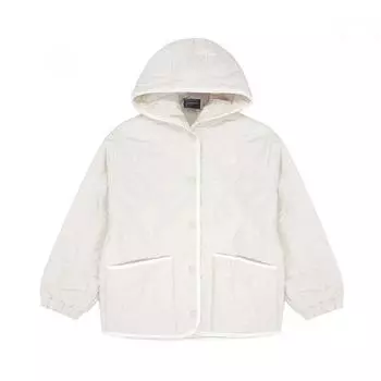 New Balance Nb Kids Hooded Quilted Kids Junior Jumper Jacket Ivory Nk9qdb491u 3 NK9QDB491U39/No. 120