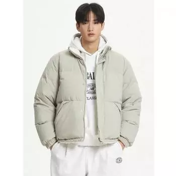 New Balance Nb Reversible Fleece Padded Down Semi Overfit Beige Nbnpe 90(S)