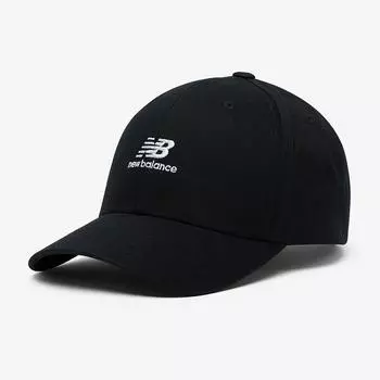 New Balance Nbgdfs1101 Stacked Logo Structural Ball Cap Black (19)BLACK:FREE(999)