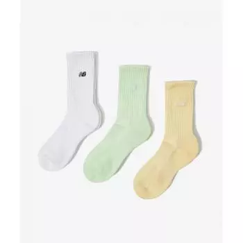 New Balance Nbgeeap214 Women Embroidered Long Neck Socks 3 Pack Mix (99)MIX/240
