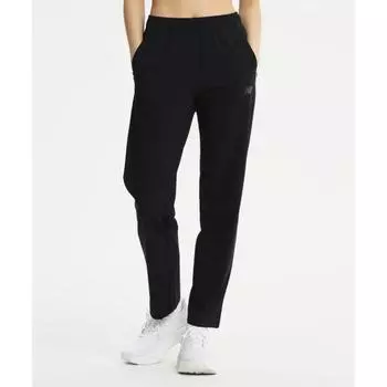 NEW BALANCE NBMLE22443 UNI Трикотажные прямые брюки ЧЕРНЫЕ