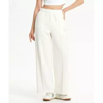 New Balance Nbmle4w942 Женские широкие брюки из махрового флиса с начесом, кремовые (64)CREAM/S(070)