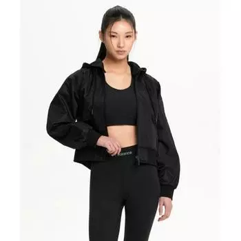 New Balance Nbnaf1w212 Женская легкая куртка-бомбер с капюшоном черного цвета (19)BLACK/S(085)