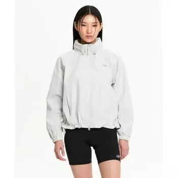 New Balance Nbnaf1w222 Женская куртка Tourlayer с капюшоном, светло-серая (16)L/GRAY/S(085)