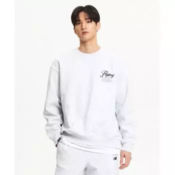 New Balance Nbnce41903 Uni Flying Brushed Round Sweatshirt Light Grey (16)L/GREY/S(090)