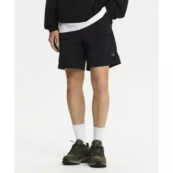 NEW BALANCE NBNVE22453 UNI Hiking 4.5 Легкие эластичные шорты ЧЕРНЫЕ