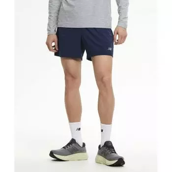 New Balance Nbnvf26201 Мужские спортивные принадлежности 4 часть 2 в 1 тканые шорты темно-синие (59)NAVY/S(075)