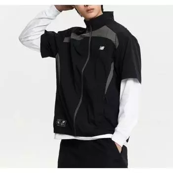 New Balance Nbsc Woven Short Sleeve Zip Up Overfit Common B1 Nbnae22523 1.NBNAE22523 19/M