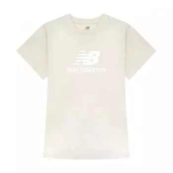 New Balance New Val EssenTial ShorT Sleeve T shirT Cream Beige wT41502 Lin WT41502B:XS (85 measurements)