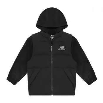 New Balance New Val Kids Essential Detailed Winter Thin Shull Padded Vest Fleece Junior Kids Jacket Black NK9DC4107U19/No. 100