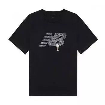 New Balance New Val ShorT Sleeve T shirT Black mT51917 Bk MT51917BK/XS (90 measurements)