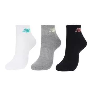 [New Balance] носки/носки Носки средней длины 3P (LAS35705) мужской ВМ (Белый Мульти) XL