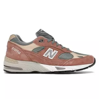 New Balance Patta x 991 Made in England Dusty Pink Мужские кроссовки Light-Petrol M991PAT 40.5