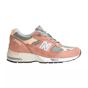 New Balance Patta x 991 Сделано в Англии пыльно-розовые женские кроссовки Light-Petrol W991PAT