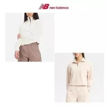 New Balance Полукроп-толстовка с застежкой-молнией на половину длины Nbncd4s042 2 (25)Pink/85(S)