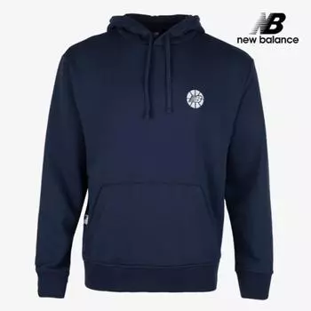 New Balance Повседневная толстовка с капюшоном с длинным рукавом Hoops Essential S06159 95