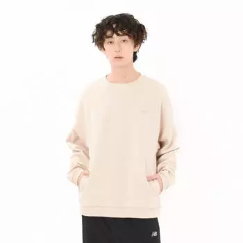 New Balance Quilted Knit Pullover Twf Timberwolf Amt45693 Twf S