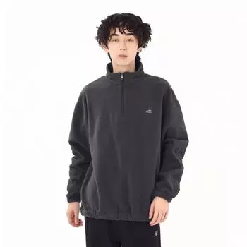 New Balance Shoe Patch Half Zip Pullover Ack черный AMt45687 Ack S
